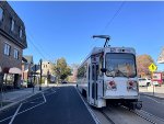 Septa Kawasaki LRV at Orange St Terminal 